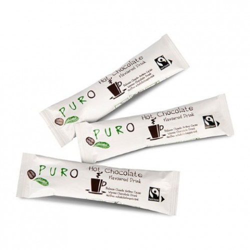 Puro Fairtrade Trinkschokolade Portionsbeutel - 100 x 25g