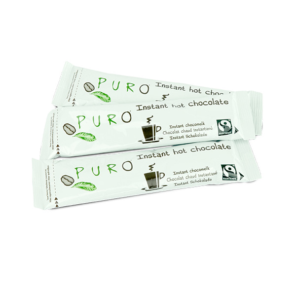 Puro Fairtrade Trinkschokolade Portionsbeutel - 100 x 30g