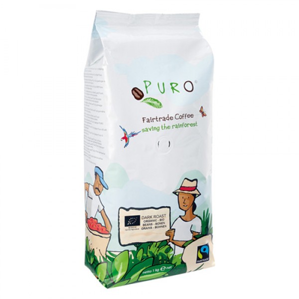 Puro Fairtrade Bio Dark Roast - Bohne 1kg