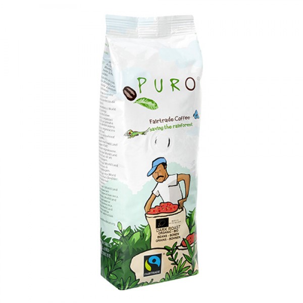 Puro Fairtrade Organic Dark Roast - Bean 250 g