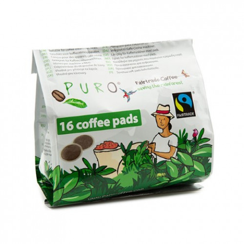 Puro Fairtrade Kaffeepads - 12 x 16 Stück