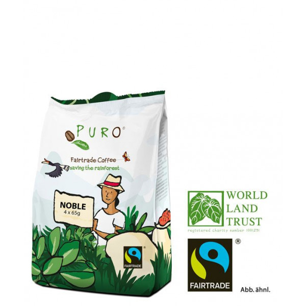 Puro Fairtrade Noble Pouch - 12 x 4 x 65g (volle Kanne)