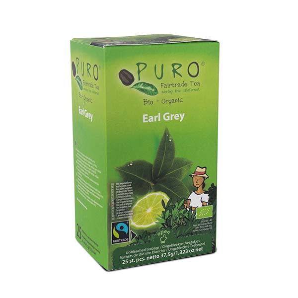 Puro Fairtrade Bio Tee  - Earl Grey