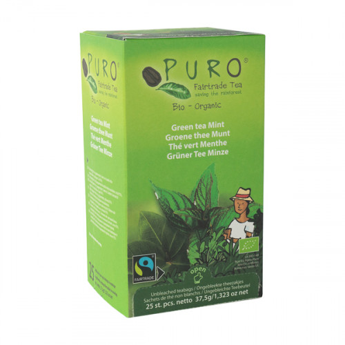 Puro Fairtrade Bio Tee  - Grüne Minze