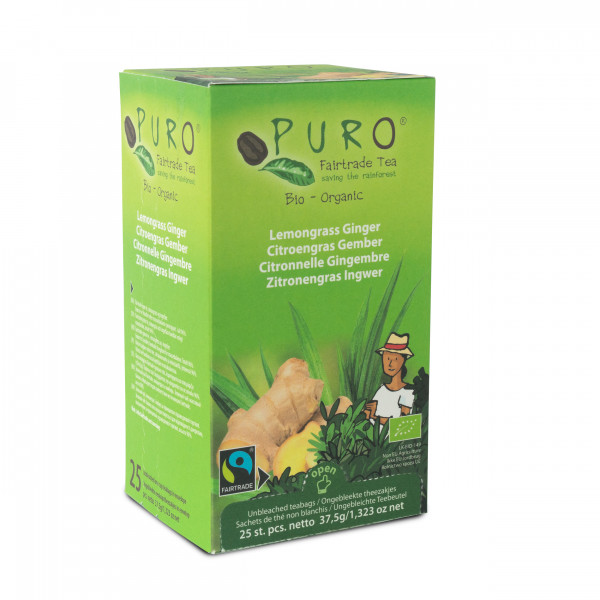 Puro Fairtrade Bio Tee  - Zitronengras - Ingwer