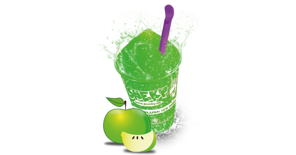 Slush Eis ZUCKERFREI Saurer Apfel 6-Liter Kanister